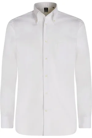 Boggi Milano Koszule, Mężczyzna, Biały, 2XL, Bawełna, Koszula Stretch P.Point Boston Collar Regular Fit