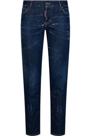 Dsquared2 Jeansy, Kobieta, Niebieski, 2XS, Bawełna, Jeansyy Slim-fit