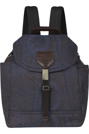 Etro Torebki, Mężczyzna, Niebieski, ONE SIZE, Bawełna, Niebieska torba typu worek i plecak
