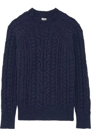 Inès de la Fressange Swetry, Kobieta, Niebieski, S, Wełna, Louison navy jumper - Louison granatowy sweter