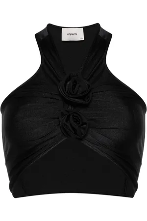 COPERNI Koszulki, Kobieta, Czarny, L, Flower Top