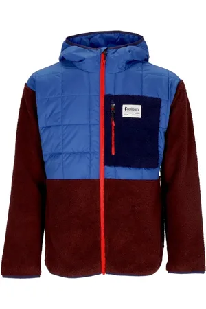 COTOPAXI Kurtki, Mężczyzna, Wielobarwność, XL, Kurtka Hybrydowa z Kapturem Niebieski Fiolet/Wino