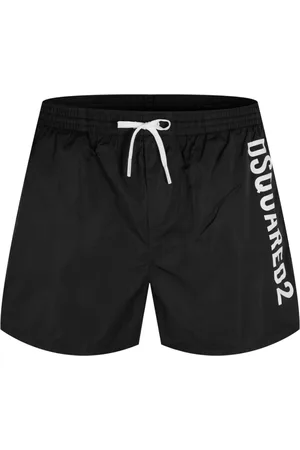 Dsquared2 Stroje kąpielowe, Mężczyzna, Czarny, L, Logo Swim Shorts
