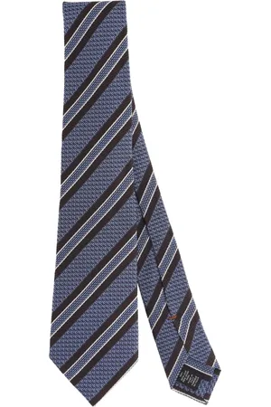 Ermenegildo Zegna Akcesoria, Mężczyzna, Wielobarwność, ONE SIZE, Jedwabny Krawat Regimental