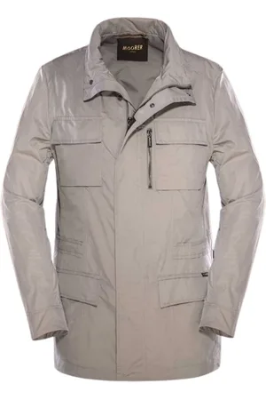 MOORER Płaszcze, Mężczyzna, Beżowy, M, Parka