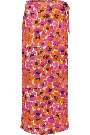 Fabienne Chapot Spódnice, Kobieta, Różowy, M, Len, Bobo Straight Skirt