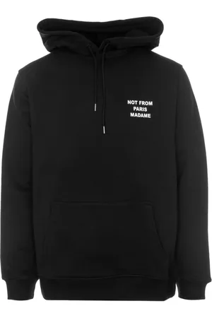 Drôle de Monsieur Bluzy, Mężczyzna, Czarny, 2XL, Bawełna, Bluza z kapturem z nadrukiem