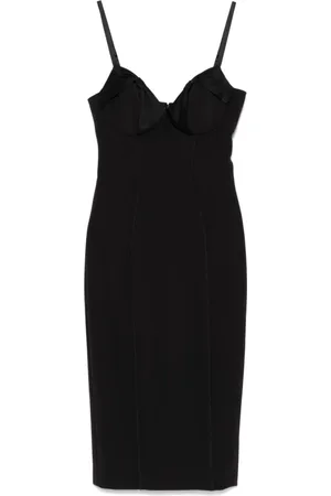 Elisabetta Franchi Sukienki, Kobieta, Czarny, XL, Poliester, Mini Sukienka