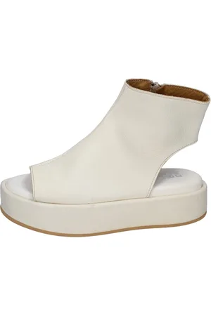 Moma Buty, Kobieta, Biały, 37 EU, Skóra, Skórzane botki w stylu vintage
