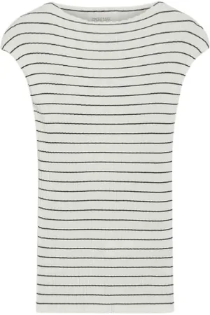 Sportmax Koszulki, Kobieta, Biały, M, Cozy Knit Sweater