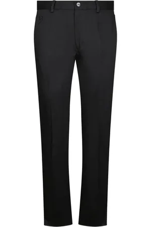 Dolce & Gabbana Spodnie, Mężczyzna, Czarny, 2XL, Szyta na miarę sukienka z tkaniny na formalne okazje