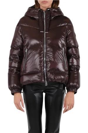 Woolrich Kurtki, Kobieta, brązowy, L, Nylon, Aliquippa Krótka Kurtka Puchowa