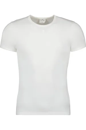 Courrèges Koszulki, Mężczyzna, Biały, L, Bawełna, Koszulka T-shirt z kontrastem