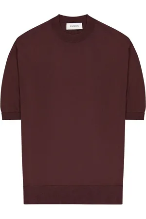 LANEUS Koszulki, Mężczyzna, brązowy, L, Brązowy T-shirt dla mężczyzn