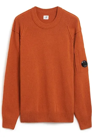 C.P. Company Swetry, Mężczyzna, Pomarańczowy, 3XL, Stylowy dzianinowy top