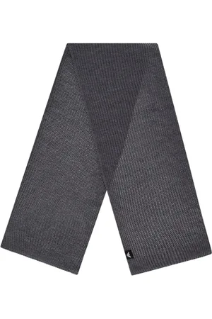 Emporio Armani Akcesoria, Mężczyzna, Szary, ONE SIZE, Pleciony, ciemnoszary szal wełniany
