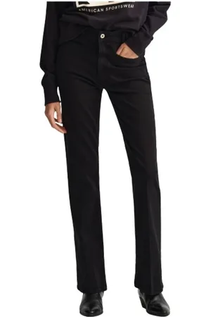 GANT Jeansy, Mężczyzna, Czarny, W31, Bawełna, Dżinsy Slim-fit Flare