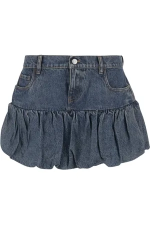 COPERNI Spódnice, Kobieta, Niebieski, M, Denim, Denimowa Mini Spódniczka