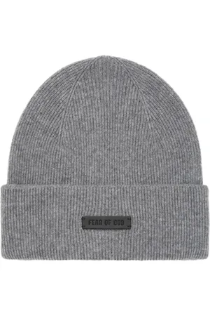 FEAR OF GOD Akcesoria, Mężczyzna, Szary, ONE SIZE, Kaszmir, Czapka beanie z kaszmiru