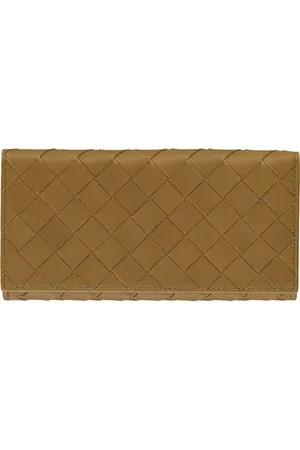 Bottega Veneta Akcesoria, Mężczyzna, brązowy, ONE SIZE, Skóra, Skórzany portfel Continental z przegródkami na karty