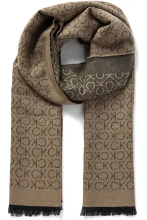 Calvin Klein Akcesoria, Mężczyzna, brązowy, ONE SIZE, Monogram Movam Light Scarf