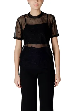 Armani Exchange Bluzki, Kobieta, Czarny, M, Koszulka z krótkim rękawem Kolekcja