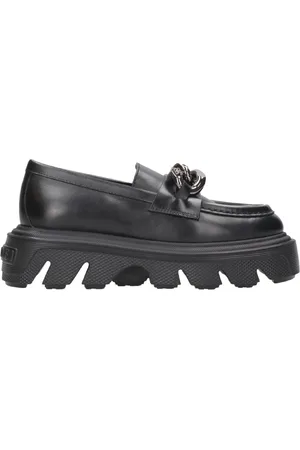 Casadei Buty, Kobieta, Czarny, 40 EU, Skóra, Mokasynyy