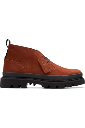 Clarks Buty, Mężczyzna, brązowy, 42 EU, Skóra, Badell DB Botki Sznurowane