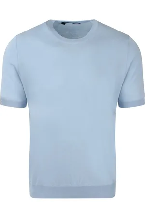 TAGLIATORE Koszulki, Mężczyzna, Niebieski, XL, Bawełna, Josh Bawelniany Sweter T-Shirt