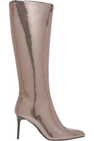 Steve Madden Buty, Kobieta, Szary, 38 1/2 EU, Urocze srebrne botki