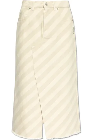 Marni Spódnice, Kobieta, Beżowy, S, Bawełna, Spódnica jeansowa