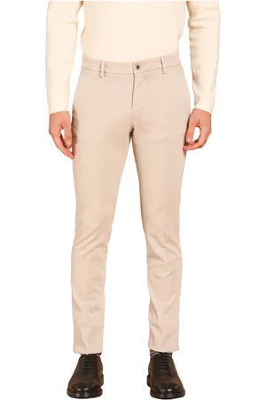 Masons Spodnie, Mężczyzna, Beżowy, L, Bawełna, Spodnie Chino Gabardine Slim Fit