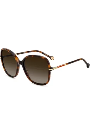 Carolina Herrera Akcesoria, Kobieta, brązowy, 58 MM, Poliester, Okulary przeciwsłoneczne