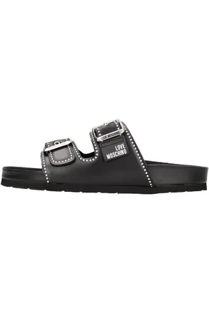 Moschino Buty, Kobieta, Czarny, 40 EU, Zamsz, Sandały Czarne