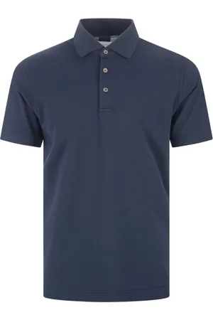 FEDELI Koszulki, Mężczyzna, Niebieski, 3XL, Granatowy Polo Krótki Rękaw