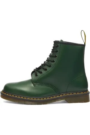Dr. Martens Buty, Mężczyzna, Zielony, 44 EU, Skóra, 1460 Botki Zielone Smooth