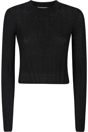 Loulou Studio Swetry, Kobieta, Czarny, M, Cropped Sweater