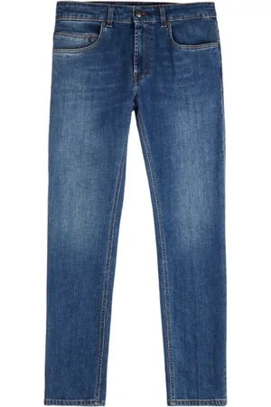 FAY Jeansy, Mężczyzna, Niebieski, W31, Bawełna, Jeansyy Slim