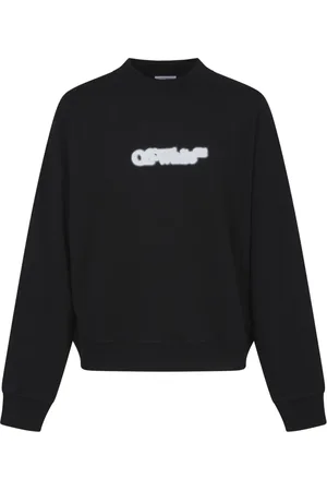 OFF-WHITE Bluzy, Mężczyzna, Czarny, S, Czarne Swetry Skate Crewneck