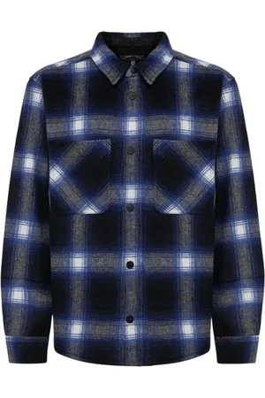 Carhartt Koszule, Mężczyzna, Niebieski, S, Bawełna, Koszula Flanelowa w Kratę Tartan