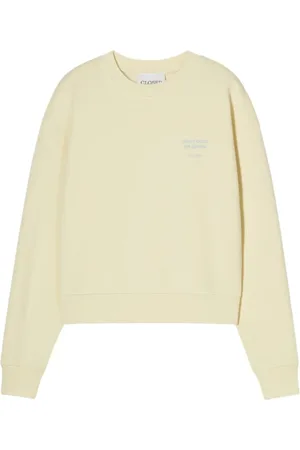 Closed Bluzy, Kobieta, Beżowy, M, Bawełna, Bluza Crewneck z Nadrukiem