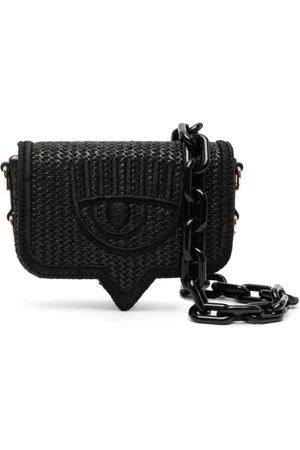 Chiara Ferragni Torebki, Kobieta, Czarny, ONE SIZE, Poliester, Torba na ramię