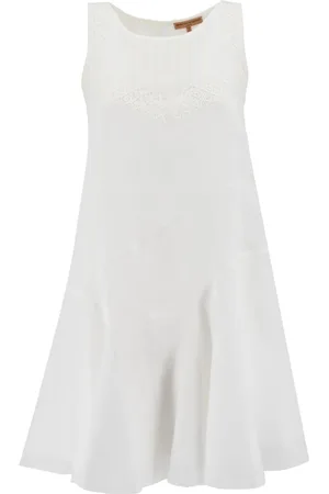 ERMANNO SCERVINO Sukienki, Kobieta, Biały, S, Snow Mini Dress Ss 23
