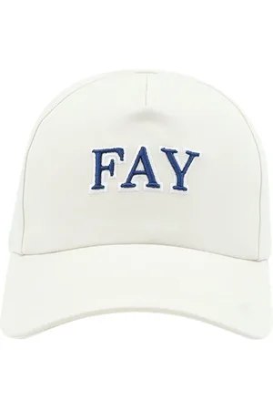 FAY Akcesoria, Mężczyzna, Biały, L, Bawełna, Bawełniana Czapka Baseballowa