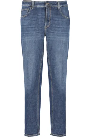 PT Torino Jeansy, Mężczyzna, Niebieski, W34, Denim, Niebieskie Jeansyy z Bawełny Dżinsowej dla Mężczyzn