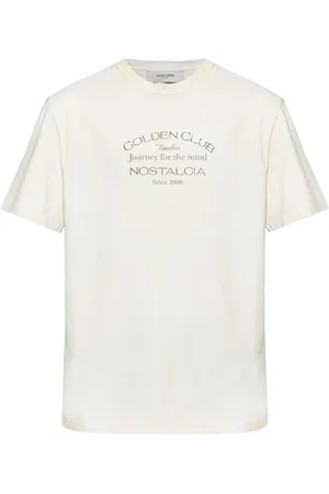 Golden Goose Koszulki, Mężczyzna, Biały, S, Bawełna, T-shirt