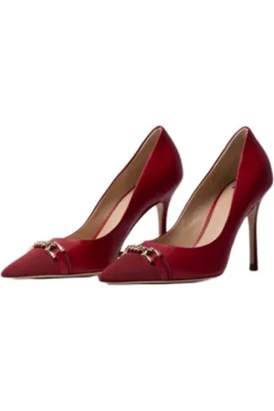 Elisabetta Franchi Buty, Kobieta, Czerwony, 40 EU, Skóra, Skórzane Szpilki