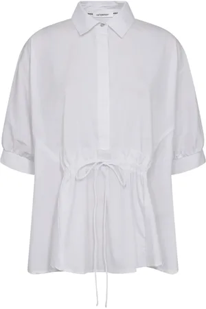 Co`Couture Bluzki, Kobieta, Biały, XL, Bawełna, Elegancka Bluzka Crisp Wing