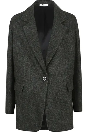 Boglioli Kurtki, Kobieta, Zielony, S, Wełna, Blazer