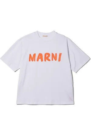 Marni Koszulki, Kobieta, Biały, M, Bawełna, Koszulka Casualowa Bawełniana